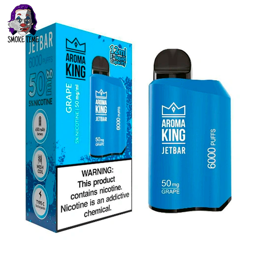 Одноразовый POD Aroma King JetBar 6000 Grape 5% (Виноград)