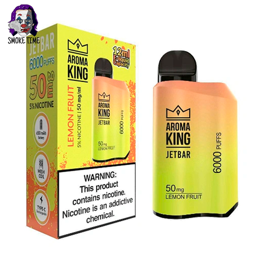 Одноразовий POD Aroma King JetBar 6000 Lemon Fruit 5% (Фрукти з цитрусом)