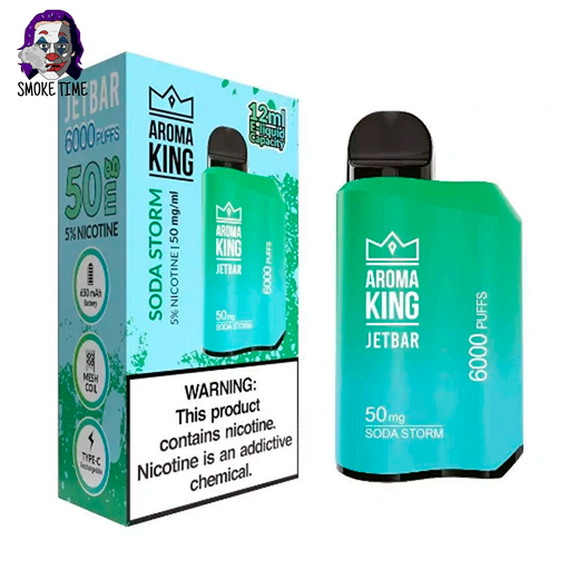 Одноразовый POD Aroma King JetBar 6000 Soda Storm 5% (Освежающая газировка)