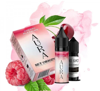 Набір сольової рідини Aura Original Cherry Pleasure (Вишня Малина) 30 мл 50 мг