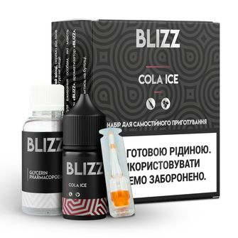 Набор солевой жидкости Blizz 30 мл 25 мг Salt Cola Ice (Кола Лед)