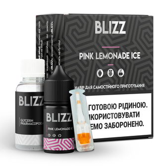 Набір сольової рідини Blizz 30 мл 25 мг Salt Pink Lemonade Ice (Рожевий лимонад Лід)