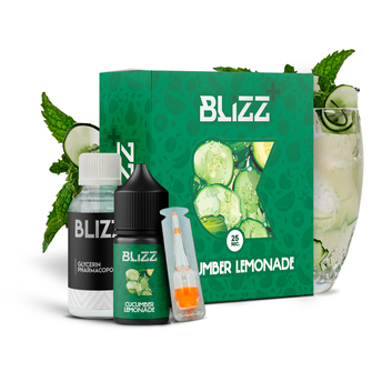 Набор солевой жидкости Blizz Plus 30 мл 50 мг Salt Cucumber Lemonade (Лимонад с огурцом)