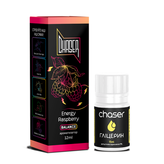 Набір Chaser Black без нікотину Energy Raspberry (Енергетик з малиною) 30 мл