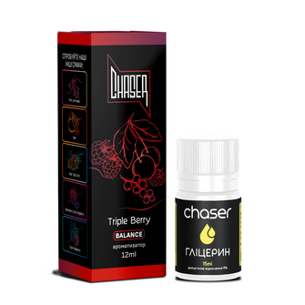 Набір Chaser Black без нікотину Triple Berry (Ягоди) 30 мл