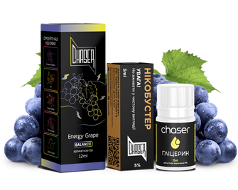 Набор солевой жидкости Chaser Black Energy Grape (Энергетик Виноград) 30 мл 50 мг