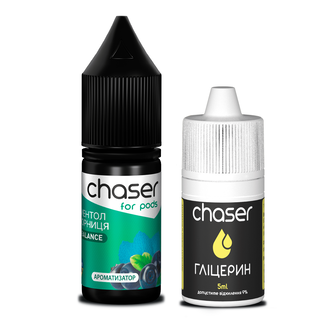 Набор Chaser For Pods без никотина Blueberry Mint (Черника Мята) 10мл