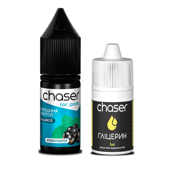 Набір Chaser For Pods без нікотину Currant Mint (Смородина М'ята) 10мл