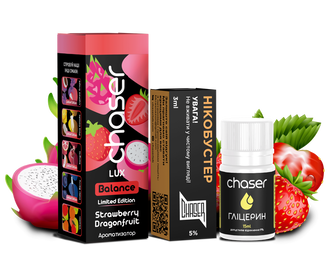 Набор солевой жидкости Chaser Lux Strawberry Dragonfruit Limited (Клубника Питая) 30 мл 50 мг