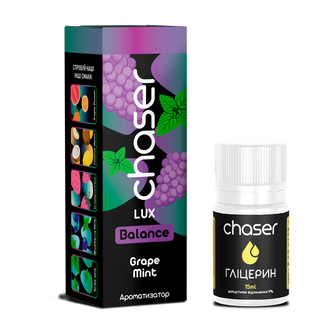 Набор Chaser Lux без никотина Grape Mint (Виноград Мята) 30мл