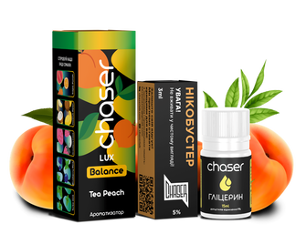 Набор солевой жидкости Chaser Lux Tea Peach (Чай Персик) 30 мл 50 мг