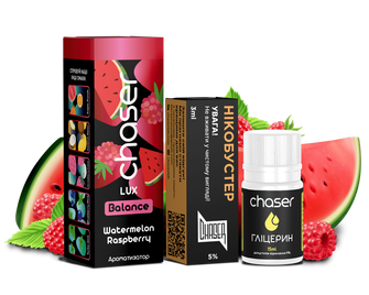 Набор солевой жидкости Chaser Lux Watermelon Raspberry (Арбуз Малина) 30 мл 50 мг