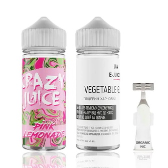 Набор органической жидкости Crazy Juice Pink Lemonade (Розовый Лимонад) 120 мл 3 мг