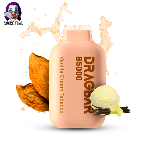 Одноразка DragBar B5000 Vanilla Cream Tobacco (Тютюн і Ванільний крем)