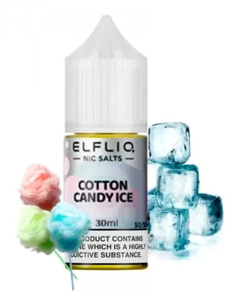 Солевая жидкость Elf Bar Elf Liq 30 мл 50 мг Cotton Candy Ice (Сладкая вата Лед)