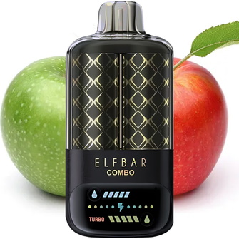 Одноразка ELF BAR Combo 20000-25000 Green Apple & Double Apple Shisha (Кислое яблоко и Двойное яблоко)