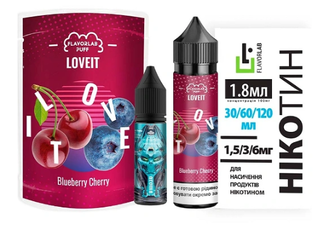 Набір Flavorlab Love IT Органіка Blueberry Cherry (Чорниця Вишня) 60мл 3мг