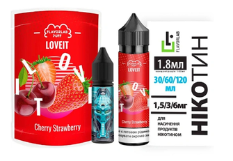 Набір Flavorlab Love IT Органіка Cherry Strawberry (Вишня Полуниця) 60мл 3мг