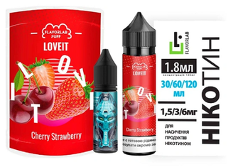 Набор Flavorlab Love IT Органика Cherry Strawberry (Вишня Клубника) 60мл 6мг