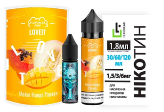 Набір Flavorlab Love IT Органіка Melon Mango Papaya (Диня Манго Папайя) 60мл 6мг