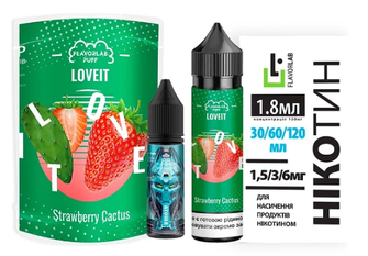 Набір органічної рідини Flavorlab Love IT Strawberry Cactus (Полуниця Кактус) 60 мл 6 мг