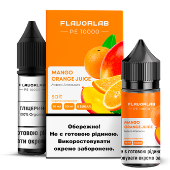 Набор Flavorlab РЕ 10000 без никотина Mango Orange Juice (Манго Апельсин) 30мл