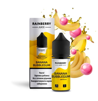 Набір сольової рідини Flavorlab Rainberry Banana Bubblegum (Банан Жуйка) 30 мл 50 мг