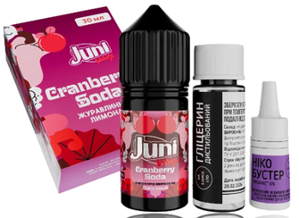 Набор солевой жидкости Juni Mix HYBRID Cranberry Soda (Клюква Содовая) 30 мл 50 мг