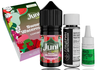 Набір сольової рідини Juni Mix HYBRID Sweet Watermelon (Солодкий Кавун) 30 мл 50 мг