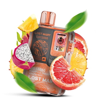 Одноразка Lost Mary OS12000 Pineapple Dragonfruit Grapefruit (Ананас Драгонфрут Грейпфрут)