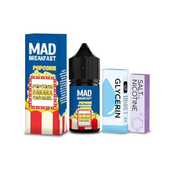 Набір сольової рідини Mad Breakfast Popcorn (Попкорн Карамель Банан) 30 мл 30 мг