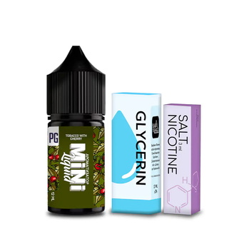 Набір Mini Liquid Tobacco With Cherry (Тютюн Вишня) 30 мл 30 мг