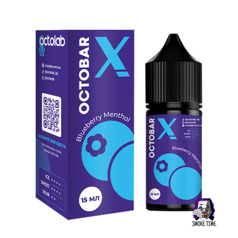 Набор солевой жидкости Octobar X Blueberry Menthol (Черника Ментол) 30 мл 50 мг