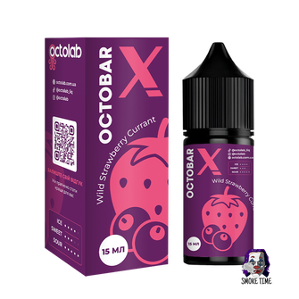 Набор солевой жидкости Octobar X Wild Strawberry Currant (Земляника Смородина) 30 мл 50 мг