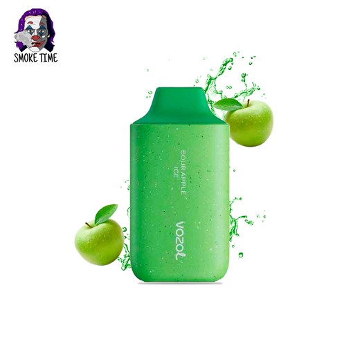 Одноразовый Pod Vozol 6000 Sour apple ice (Кислое яблоко Лёд)