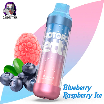 Одноразовий Pod Wotofo Zetta 6500 RGB Blueberry Raspberry Ice (Чорниця Малина Лід)