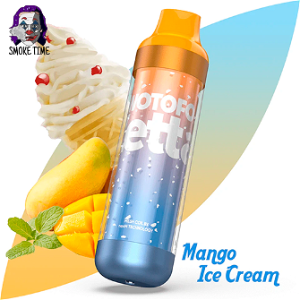 Одноразовий Pod Wotofo Zetta 6500 RGB Peach Ice Cream (Персикове морозиво)