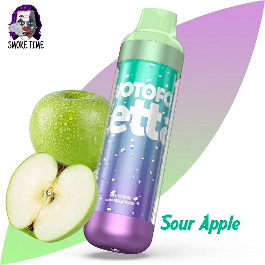 Одноразовий Pod Wotofo Zetta 6500 RGB Sour Apple (Кисле яблуко)