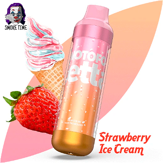 Одноразовий Pod Wotofo Zetta 6500 RGB Strawberry Ice Cream (Полуничне морозиво)