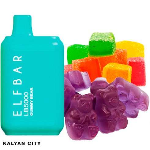 Elf Bar LB5000 затяжек Gummy Bear (Мармеладный мишка)