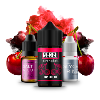 Набір сольової рідини Rebel StrongSalt Cherry (Вишня) 30 мл 70 мг