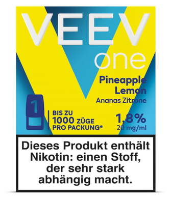 Картриджи VEEV one Pineapple Lemon (Ананас Лимон) 18 мг (1.8%)