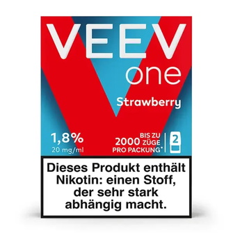 Картриджі VEEV one Strawberry (Полуниця) 18 мг (1.8%)