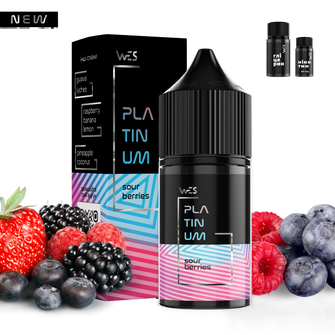 Набор солевой жидкости WES Platinum Sour Berries (Кислые ягоды) 30 мл 50 мг