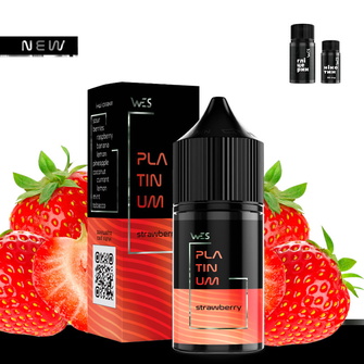 Набор солевой жидкости WES Platinum Strawberry (Клубника) 30 мл 65 мг