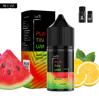 Набор солевой жидкости WES Platinum Watermelon Lemon (Арбуз Лимон) 30 мл 50 мг